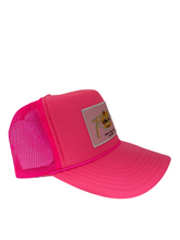 Load image into Gallery viewer, Neon Hot Pink with Pink Patch - 5 Panel High Crown RS Trucker Hat
