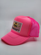 Load image into Gallery viewer, Neon Hot Pink with Pink Patch - 5 Panel High Crown RS Trucker Hat
