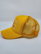 Load image into Gallery viewer, Yellow Gold with Gold Patch - 5 Panel High Crown RS Trucker Hat
