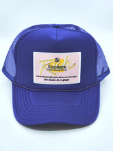 Load image into Gallery viewer, Purple with Pink Patch- 5 Panel High Crown RS Trucker Hat
