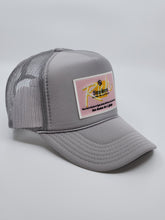 Load image into Gallery viewer, Cool Grey with Pink Patch - 5 Panel High Crown RS Trucker Hat
